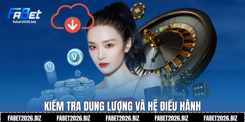 Kiểm tra dung lượng và hệ điều hành